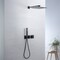 Kibi Cube 2 Function Thermostatic Shower System With Rough In Valve - Matte Black KSF414MB - alternate 6